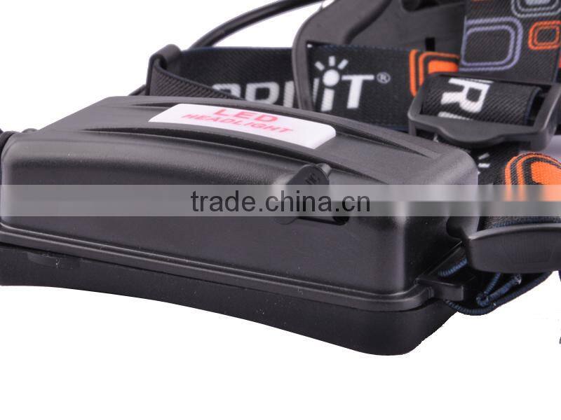 Boruit RJ-3000 3xT6 LED 920Lm 4 Mode High Power Rechargeable Headlamp