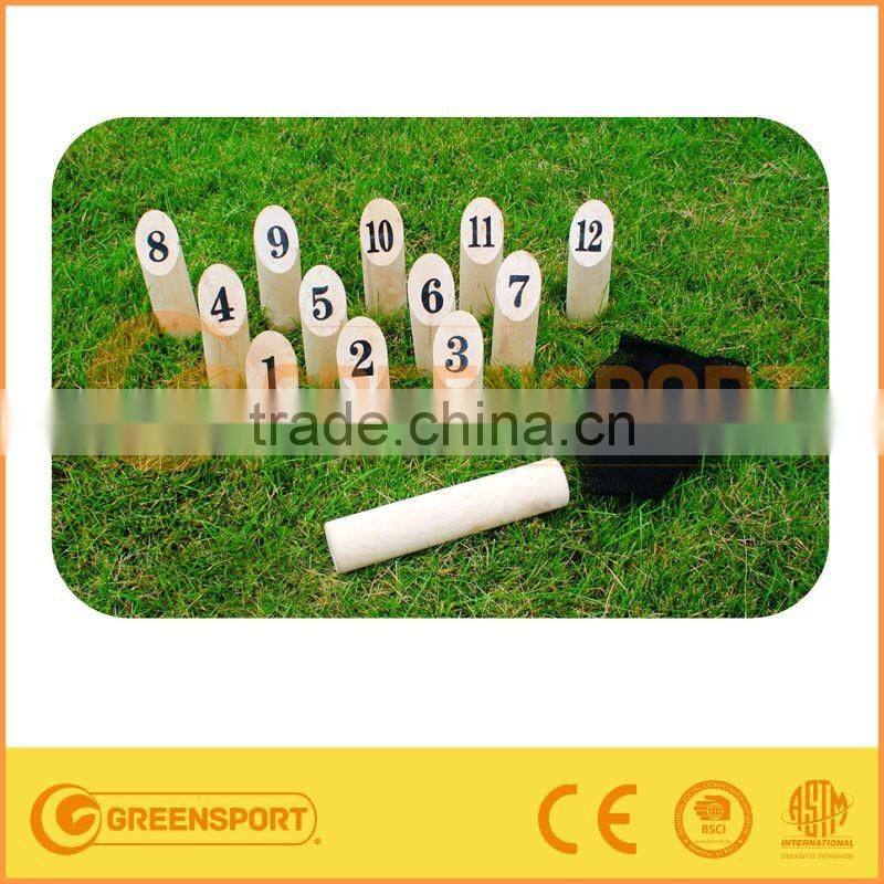 Outdoor Garden Lawn Game Custom Number Kubb Game