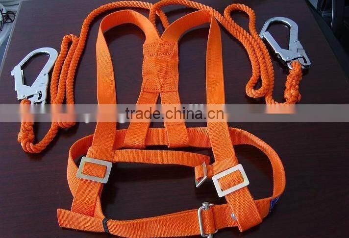 Safety harness with double Lanyard/safety belt full body harness