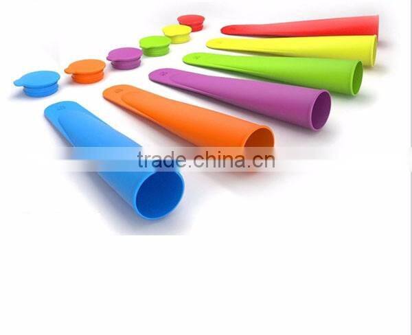 BPA free colorful silicone ice cream mold