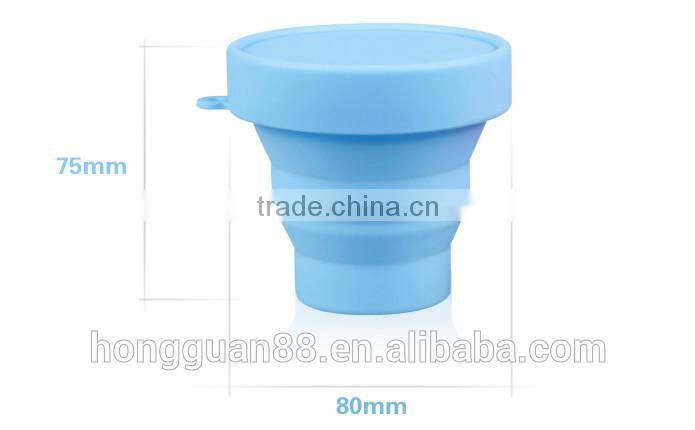 Wholesale unique cheap portable silicone collapsible custom foldable cups