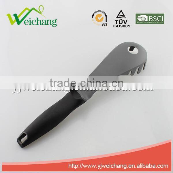 WCA515 Premium Nylon utensils SPAGETTI SERVER Pasta fork Cooking Utensil Gadgets Set with Storage Stand (Multi-color)