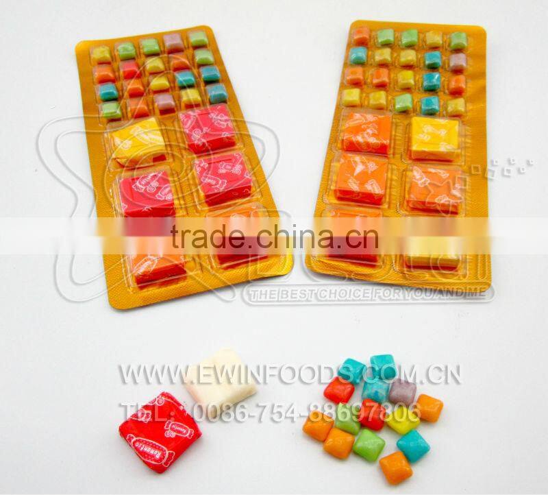 Combination Candy !!! Swiss Soft Chewy Candy + Square Bubble Gum