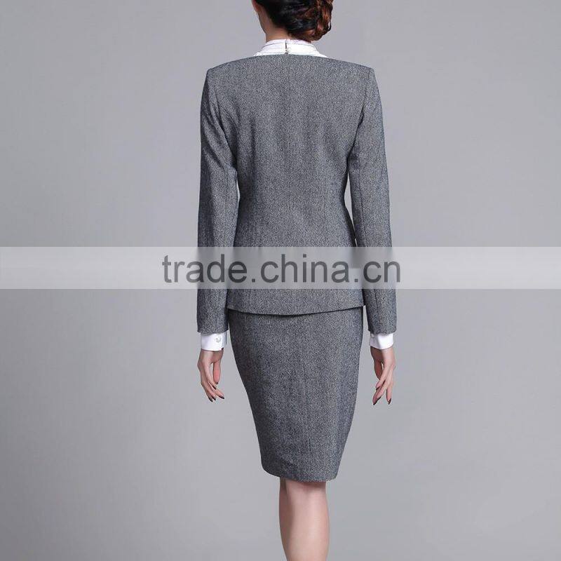 Fashion Tailor Made ladies office uniform designs suits for women handmade business suits