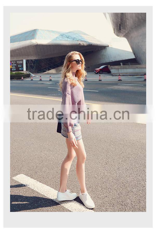 fashion woman woolen knitted sweater designs for ladies