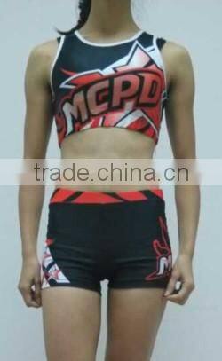 customize cheerleading training set ,sublimated cheerleading uniforms ,subliamtion short cheerleading singlet