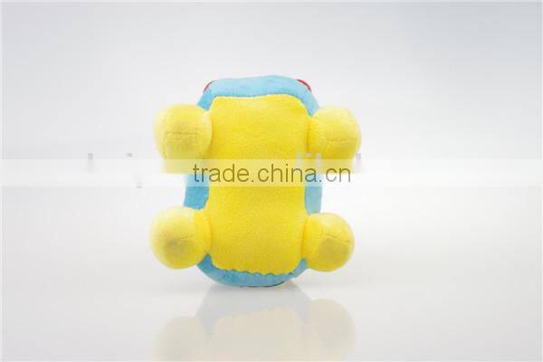 Blue cute mini stuffed plush car toy