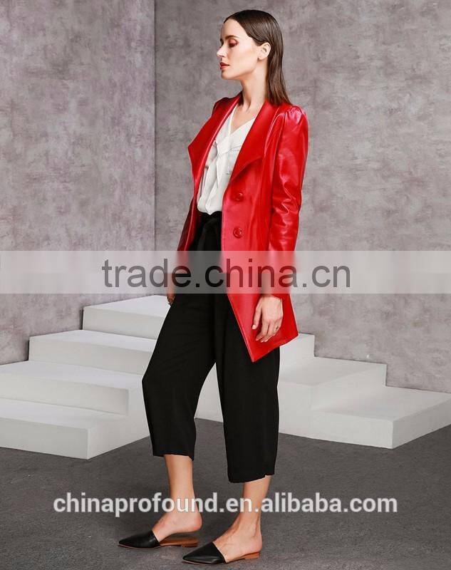 New Fashion PU Leather Jacket For Women