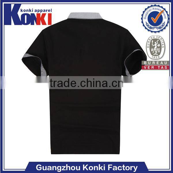 custom fashion 50 cotton 50 polyester short sleeves polo t shirts