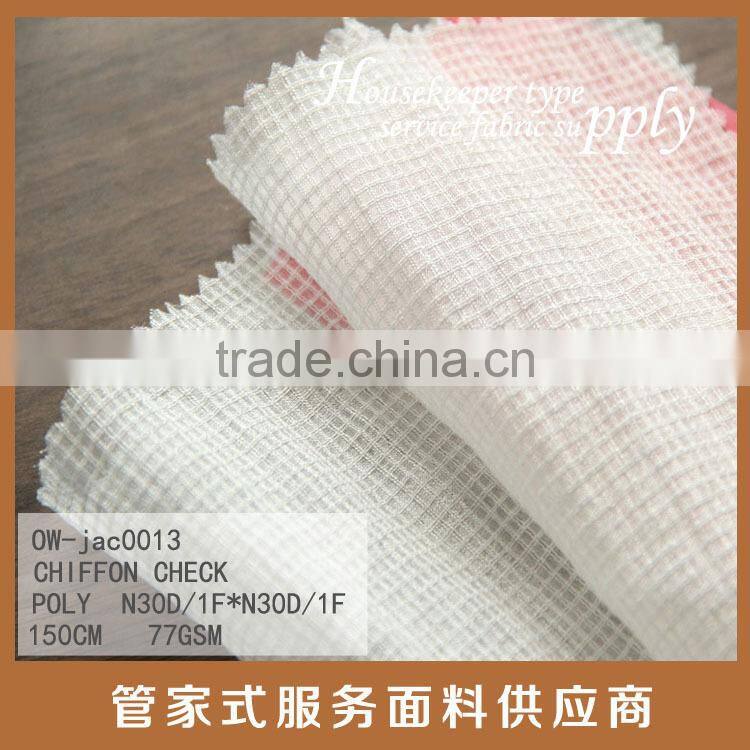 new fashion poly chiffon check hot new chiffon check