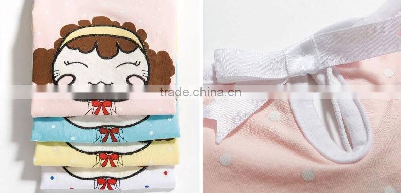 OEM/ODM customized made soft baby's s/s knitted t shirt with water base print