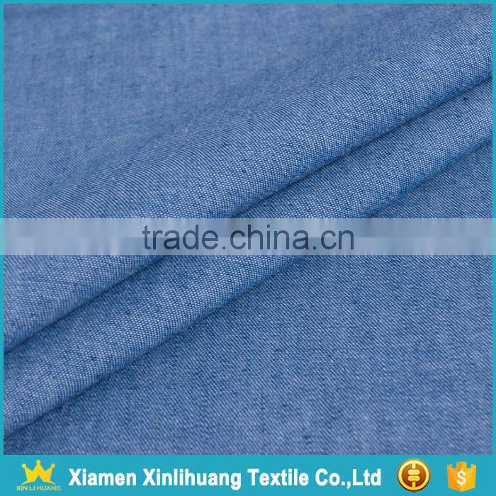 Wholesale Thin Style Washed Light Blue 100 Cotton Denim Shirting Fabric