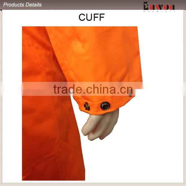 New Design Breathable Reflective Orange Cotton Coveralls