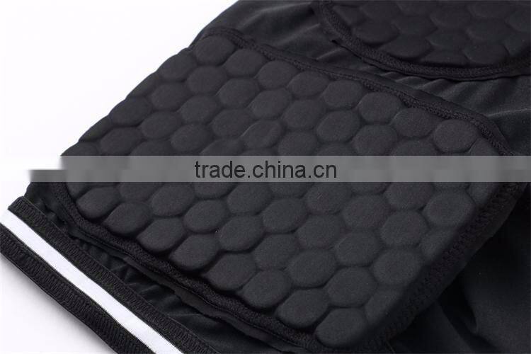 Padded compression Protective Sport short sleeves T shirt