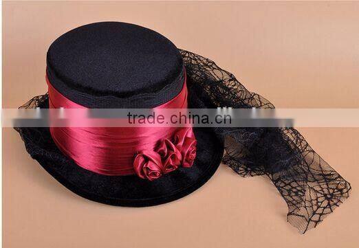 adult halloween vampire top hat , vampire top hat ,vampire hat