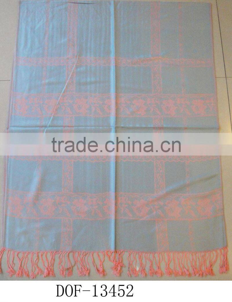 Fahion high quality woman100%rayon designer plaid rose scarf