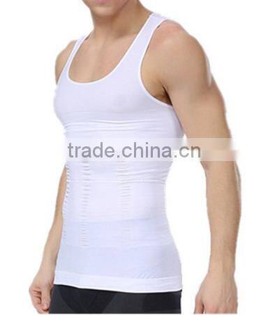 Men's Compression Tank Top Seamless Stomach Shaper Slimming Vest Shirts