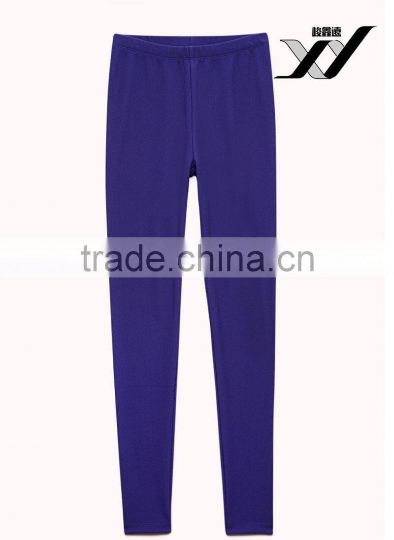 plain polyester lycra sexy women leggings