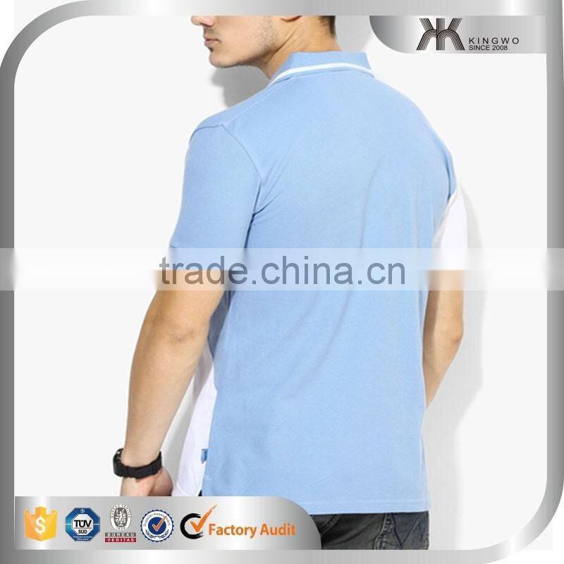 Contrast Colors Men's Latest Pattern Designs Polo T-hirts