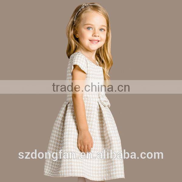 Baby Girls Plaid Cap Sleeve Boutique Dress