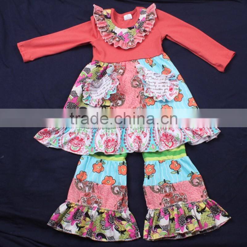 Hot Sale Teen Girl Clothing sets Children Spring Sweet Posh Outfits LBYTZ001-43