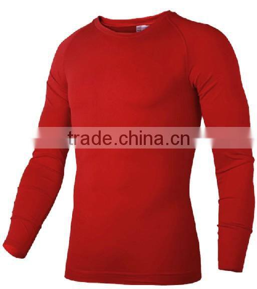 Custom Cheap Price Dry Fit Long Sleeve Plain Crew Neck T-shirt For Men warm and cool new fashion hot sell neck t-shirt cheap