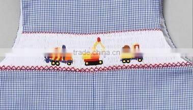 Royal Blue Gingham Truck John Johns