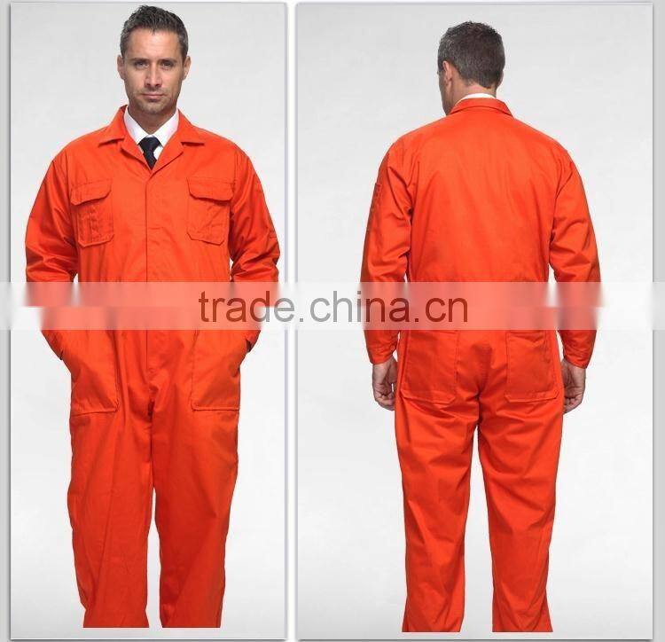 Juqian China quality professional workwear uniform manufcturer orange black Breathable mens overall uniform