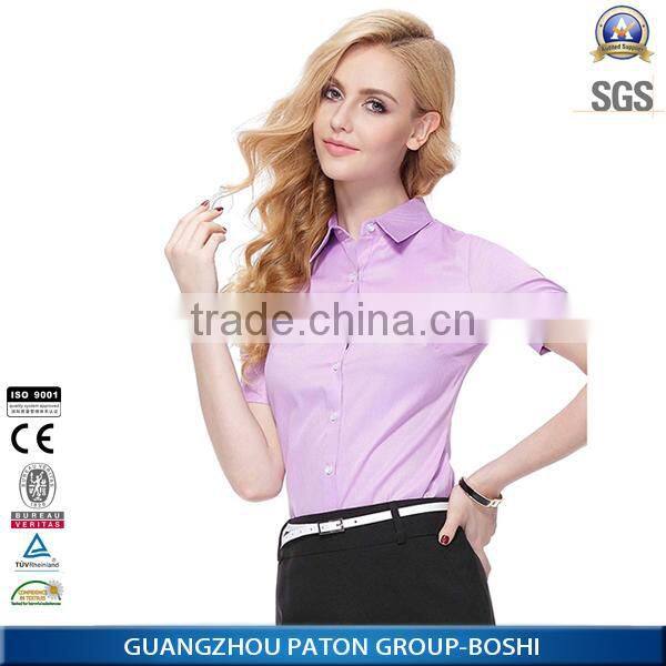 Cheap High Quality women's office uniform design polo shirt