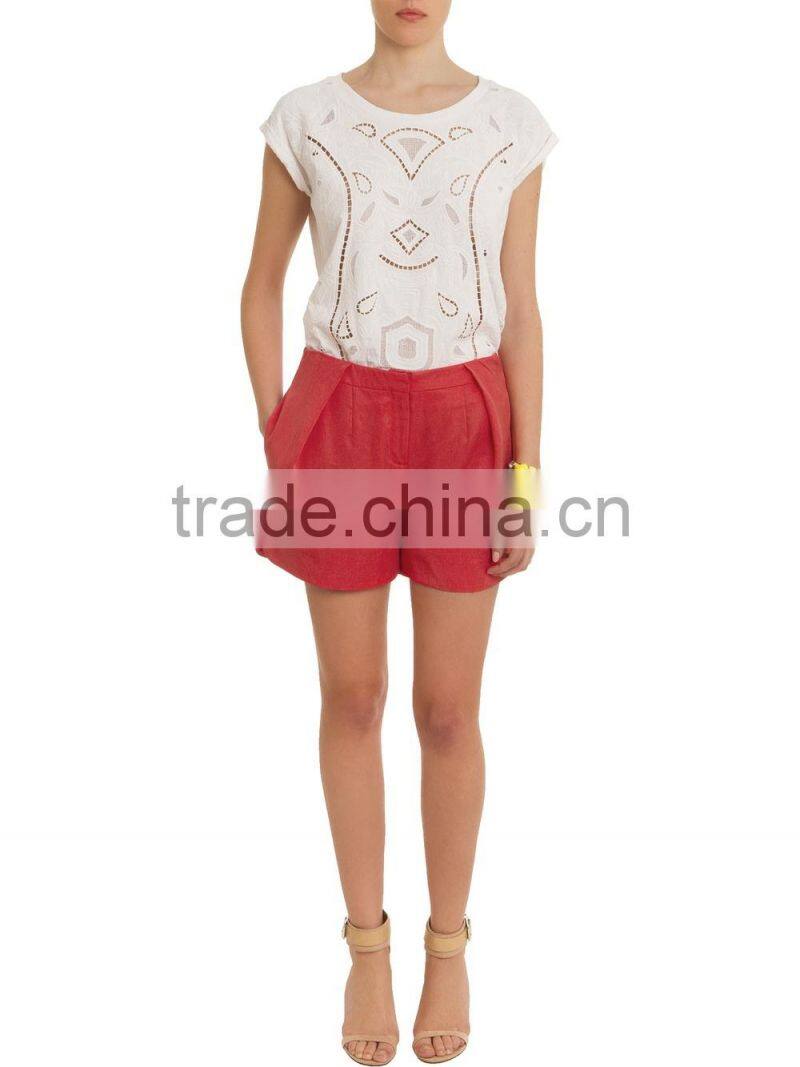 high end causal floral ladies wholesale spandex shorts women