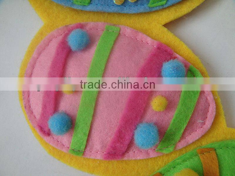 Felt Material Easter Egg Circle Decoration Easter Decoration