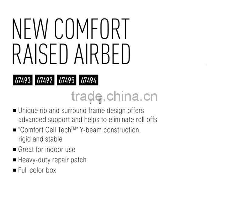 Bestway single double flocking mesh airbed