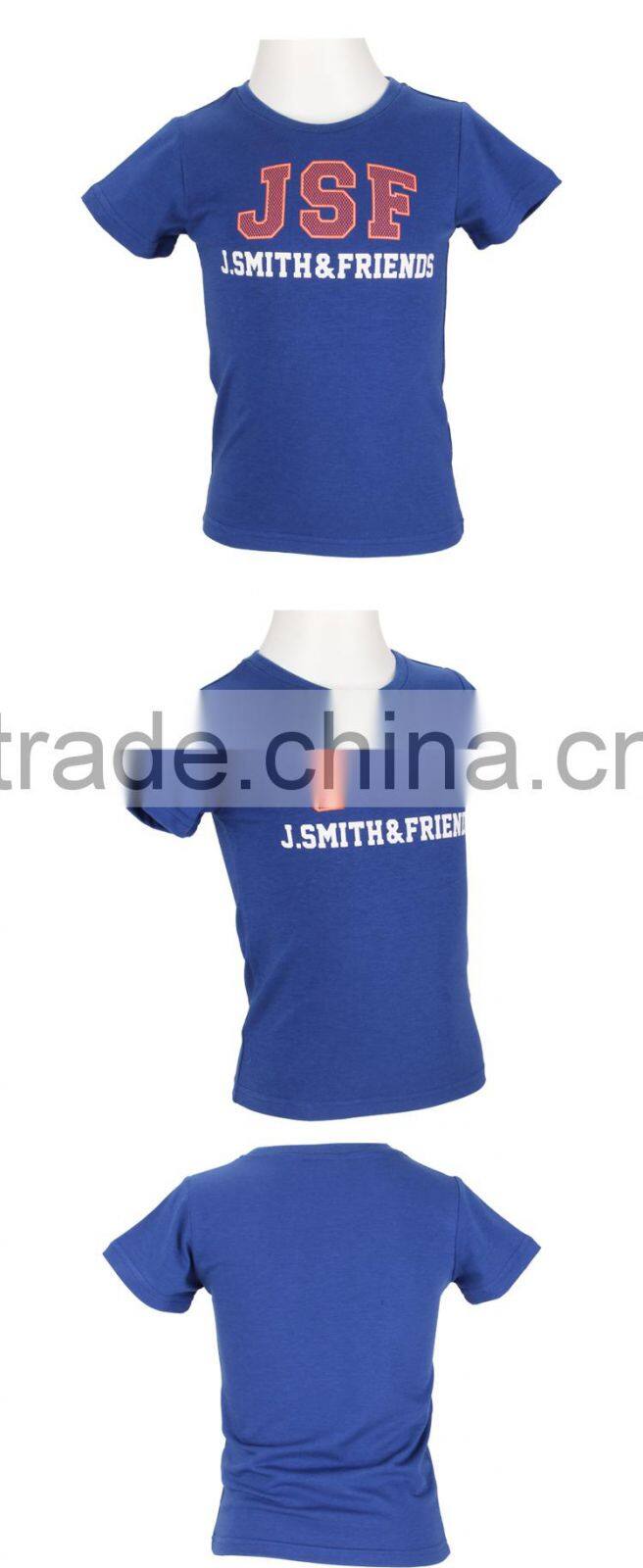 BEROY Wholesale Children Cotton Summer T Shirt, round neck kids boy t shirt