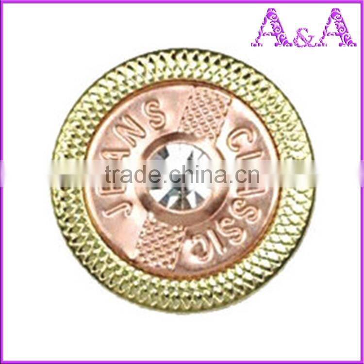 jeans button with stone