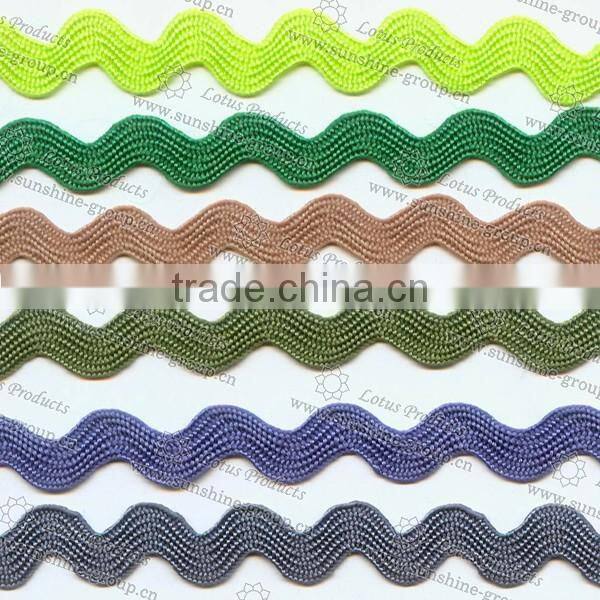 2017 Metallic Yarn Zig Zag Lace Trimming 005