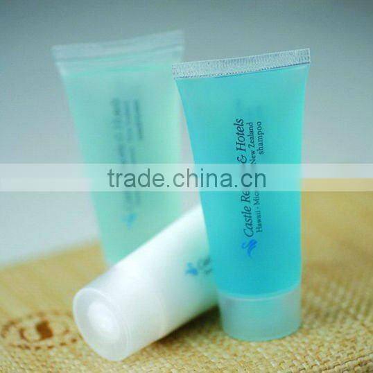 hotel shampoo in tube