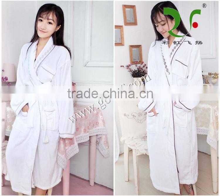 Manufacture and wholesale luxury terry velour hotel bathrobes