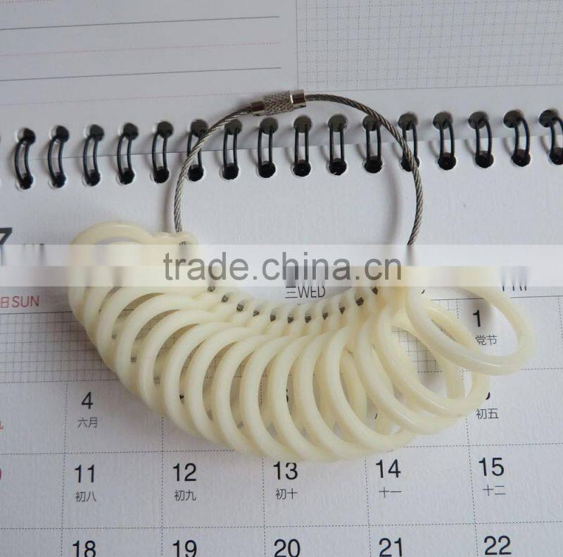 UK Sizes K---Z Plastic Round Rings Gauge Sizers Jewelers Tools Finger Ring Sizes Platic Measurements