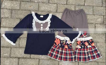 wholesale children girls fashion boutique children clothing sets giggle moon girls remake winter fall outfits