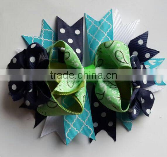 2015 kids hairpin beautiful headdress flower headmade bowknot