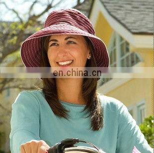 Custom Leather Strap Bucket Hat Denim Fabric