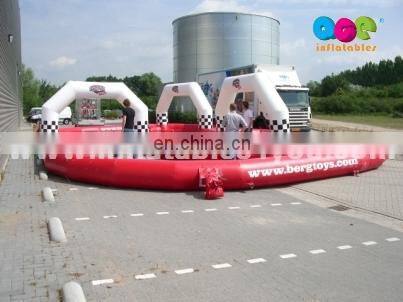 Inflatable go karts track race, race car track for sale