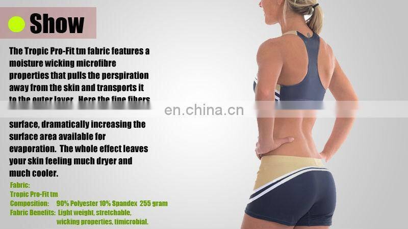 Designing basketball baby cheerleading bra tops uniform