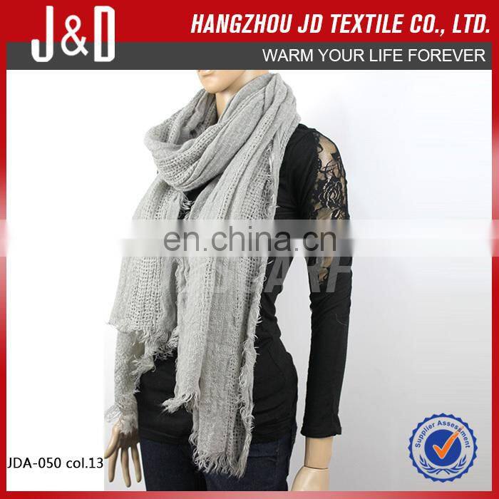Alibaba supply spring winter very soft acrylic scarf custom