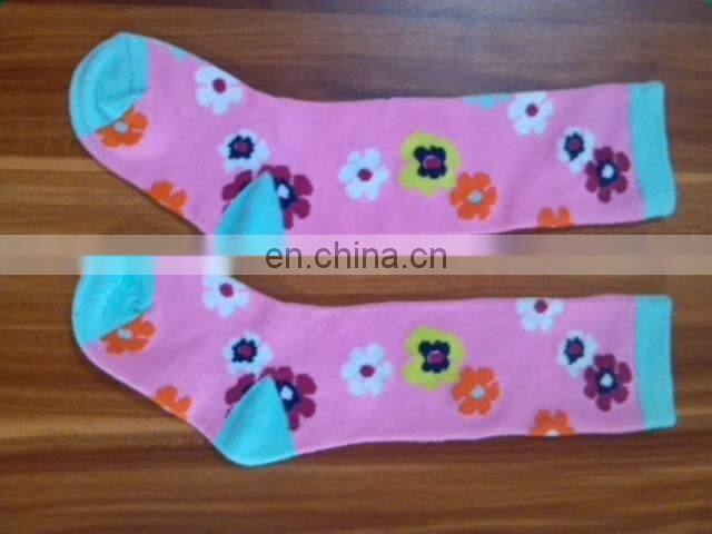 school jacquard white socks