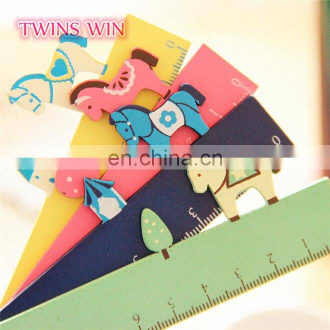 New Zealand 2018 new products office supplies and stationery promotion cute fancy animal shaped wooden ruler