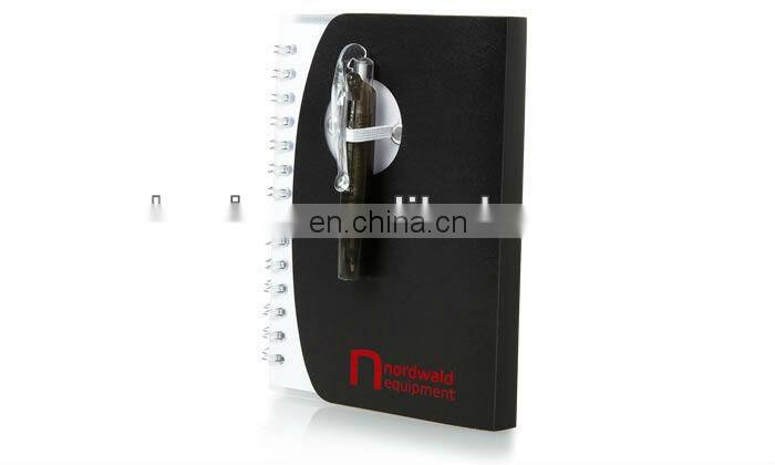 Professional PP Pocket Spiral Notebook with Pen