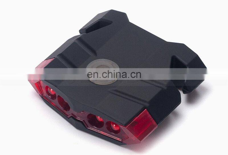 Waterproof Bike Safety Warning Lamp Cycling Rear Plastic Clamp Back Light