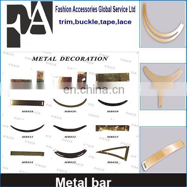 New Design Antique Brass Handbag Shoes Round Metal Slide Bar Buckles