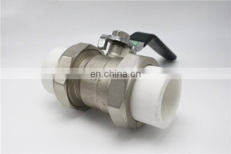 Manual PPR brass ball valve pvc ball valve handle ball valve pvc